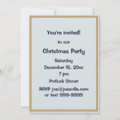 クリスマスビクトリアンエンジェルフレームバラ招待状 カード (裏面)