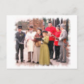 クリスマスビクトリアンキャロル歌手 シーズンポストカード (正面)