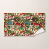 クリスマスビクトリアンコラージュ バスタオルセット (ハンドタオル)