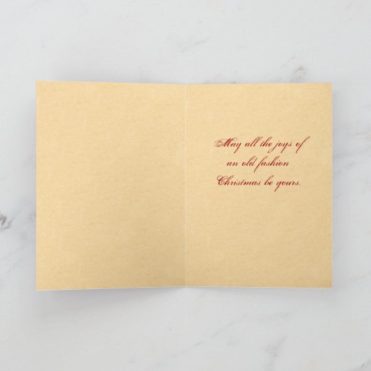 クリスマスビクトリアンサンタトレイン シーズンカード (内部)