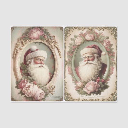 クリスマスビクトリアンサンタ 薄葉紙 (正面)