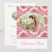 クリスマスビクトリアンパーティー 招待状 (正面/裏面)