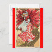 クリスマスビクトリアンフェアガール シーズンポストカード (正面/裏面)