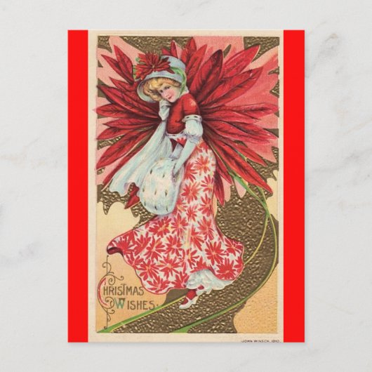 クリスマスビクトリアンフェアガール シーズンポストカード (正面)
