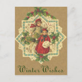 クリスマスビクトリアンベルのはがき シーズンポストカード (正面)