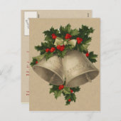 クリスマスビクトリアンベルのはがき シーズンポストカード (正面/裏面)