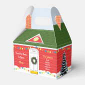 クリスマスビクトリアンホームパーソナライズされたホリデーボックス フェイバーボックス (裏面サイド)