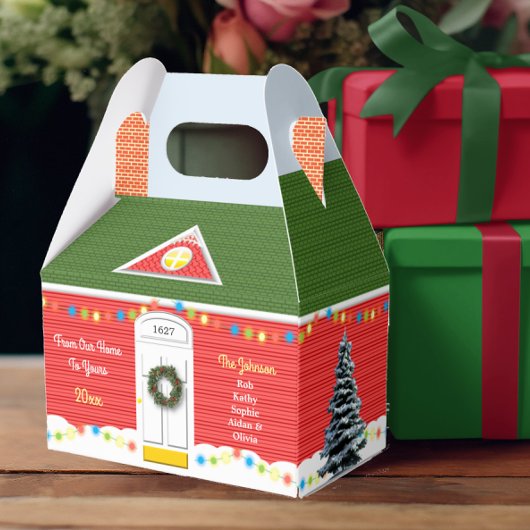 クリスマスビクトリアンホームパーソナライズされたホリデーボックス フェイバーボックス