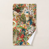 クリスマスビクトリアンメドレー バスタオルセット (ハンドタオル)