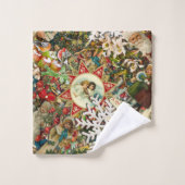 クリスマスビクトリアンメドレー バスタオルセット (ウォッシュタオル)