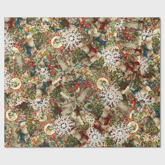クリスマスビクトリアンメドレー ラッピングペーパー (フラット)