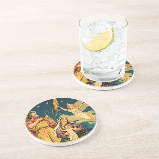 クリスマスビクトリアン出生 コースター (側面)