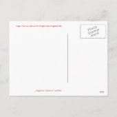 クリスマスビクトリアン天使 シーズンポストカード (裏面)