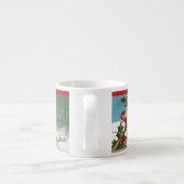 クリスマスビクトリアン小妖精や小人子供カップ名 エスプレッソカップ (裏面)