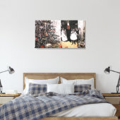 クリスマスビクトリアン朝 キャンバスプリント (インサイチュ (寝室))