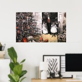 クリスマスビクトリアン朝 ポスター (ホームオフィス)