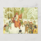 クリスマスビクトリアン父親 シーズンポストカード (正面)