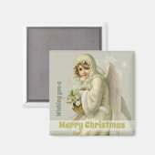 クリスマスビクトリアン甘雪天使CC1190 マグネット (正面/裏面)