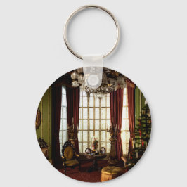 クリスマスビクトリアン – カスタマイズ可能なキーチェーン キーホルダー