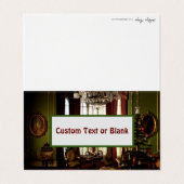 クリスマスビクトリアン – カスタマイズ可能な折り畳みカード 名刺 (外部フラット)