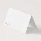 クリスマスビクトリアン – カスタマイズ可能な折り畳みカード 名刺 (裏面)