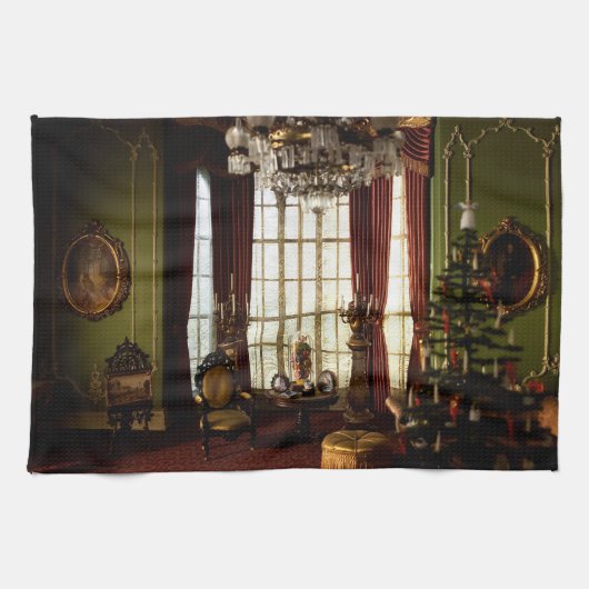 クリスマスビクトリアン – キッチンタオル (横)