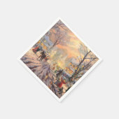 クリスマスビクトリアン。 スタンダードカクテルナプキン (角)