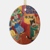 クリスマスビクトリアン セラミックオーナメント (右)