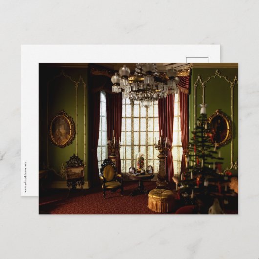 クリスマスビクトリアン – ハガキ空白のー ポストカード (正面/裏面)