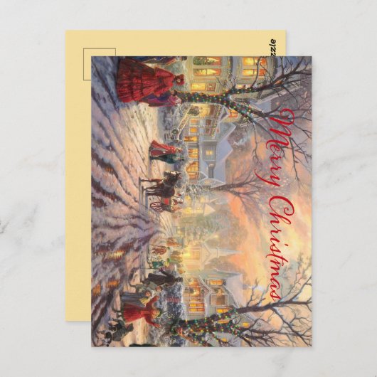 クリスマスビクトリアン。 ポストカード (正面/裏面)