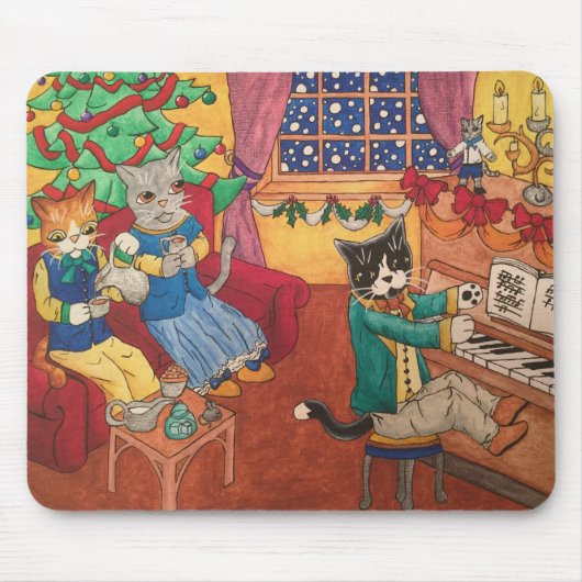 クリスマスビクトリアン マウスパッド (正面)