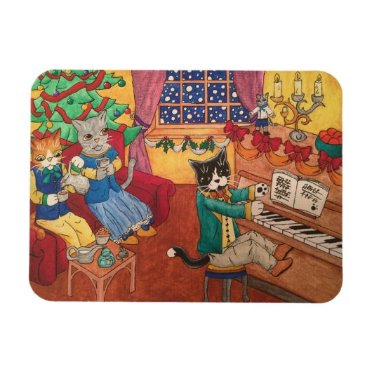 クリスマスビクトリアン マグネット (横)