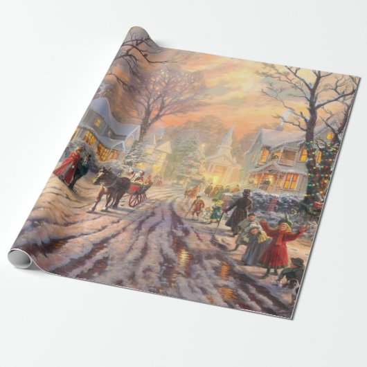 クリスマスビクトリアン。 ラッピングペーパー (アンロールド)
