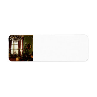 クリスマスビクトリアン-差出人住所ラベル ラベル