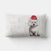 クリスマスビコンフリースドッグホリデー ランバークッション (裏面)