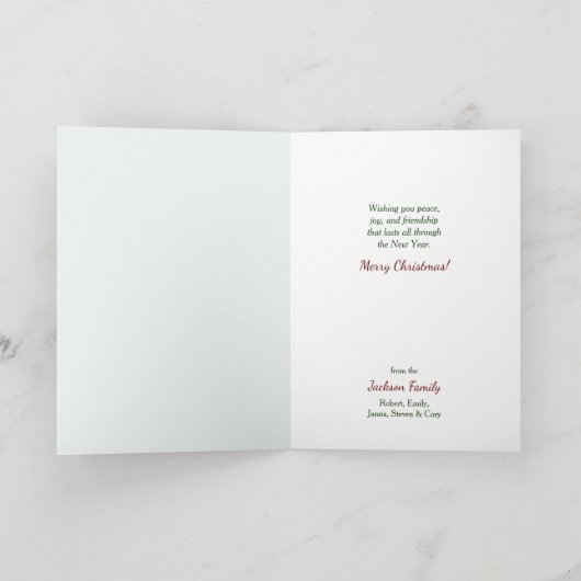 クリスマスビジターヴィンテージイメージカード カード (内部)