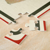 クリスマスビジットヴィンテージおもしろいホリデー ジグソーパズル (側面)