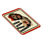 クリスマスビジットヴィンテージおもしろいホリデー マグネット (右側)