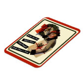 クリスマスビジットヴィンテージおもしろいホリデー マグネット (左側)