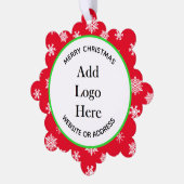 クリスマスビジネスのお客様への感謝の贈り物 オーナメントカード (左)