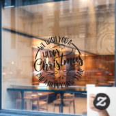 クリスマスビジネスを応援します ウィンドウサイン (カフェ窓)