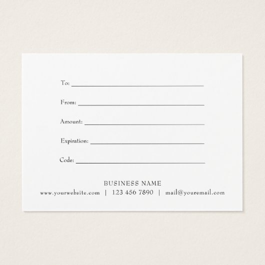 クリスマスビジネスギフト券ありがとう (裏面)