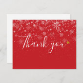 クリスマスビジネスギフト券 サンキューカード (正面/裏面)