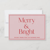 クリスマスビジネスサンキューカード サンキューカード (正面)