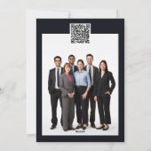 クリスマスビジネスツリーオープンブックDIY qrコードロゴ シーズンカード (裏面)