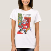 クリスマスビジネスパートナー女性白Tシャツ Tシャツ (正面)