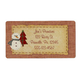 クリスマスビジネスラベルを縫う ラベル