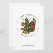 クリスマスビジネスロゴ シーズンカード (正面/裏面)