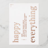 クリスマスビジネスHappy 企業の Everything 箔シーズンカード (正面)