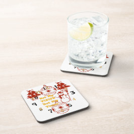 クリスマスビジョンのための素敵な赤い家 コースター